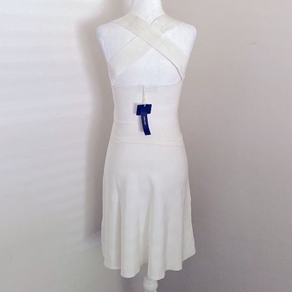 Nwt Zara knit white bodycon skater dress - Picture 3 of 9